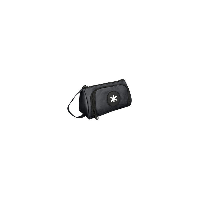 BOLSO ESCOLAR PORTATODO ANTARTIK CON BOLSILLO DELANTERO DESPLEGABLE COLOR NEGRO 110X85X200 MM