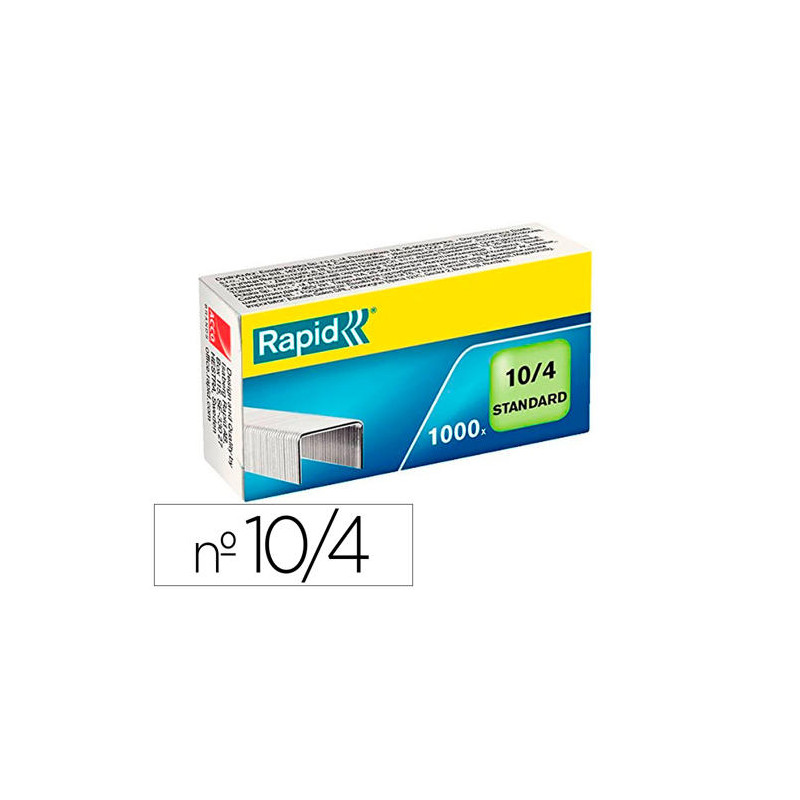 GRAPAS RAPID 10/4 MM GALVANIZADA CAJA DE 1000 UNIDADES
