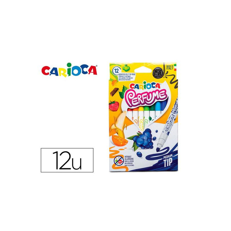 ROTULADOR CARIOCA PERFUME XPLOSION CAJA DE 12 UNIDADES COLORES SURTIDOS