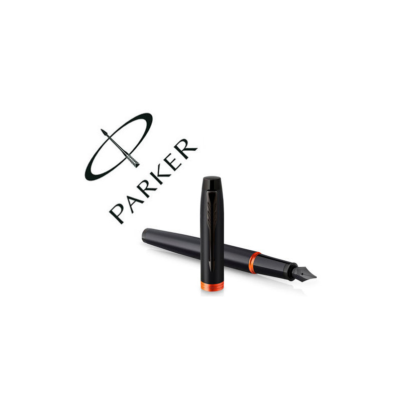 PLUMA PARKER IM PROFESSIONALS VIBRANT ORANGE RING PLUMIN F EN ESTUCHE DE REGALO