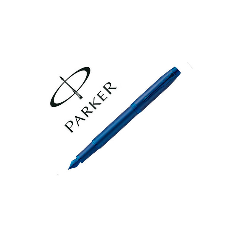 PLUMA PARKER IM PROFESSIONALS MONOCHROME BLUE PLUMIN F EN ESTUCHE DE REGALO