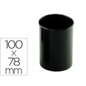 CUBILETE PORTALAPICES FAIBO PLASTICO RECICLADO COLOR NEGRO 78 MM DIAMETRO X 100 MM ALTO