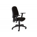 SILLA ROCADA DIRECCION SISTEMA ASINCRO CON BRAZOS COLOR NEGRO