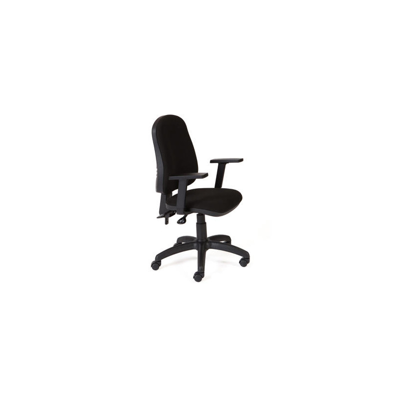 SILLA ROCADA DIRECCION SISTEMA ASINCRO CON BRAZOS COLOR NEGRO