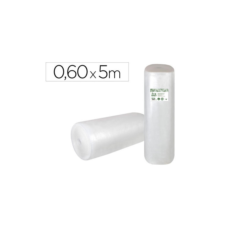 PLASTICO BURBUJA LIDERPAPEL ECOUSE 0.60X5M 30% DE PLASTICO RECICLADO