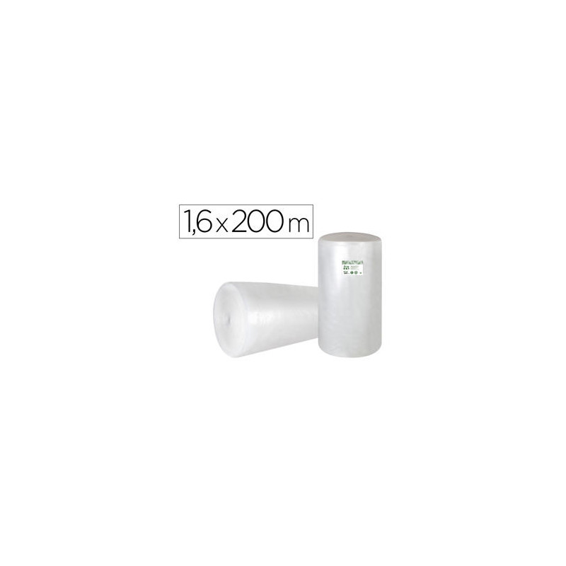 PLASTICO BURBUJA LIDERPAPEL ECOUSE 1.60X200M 30% DE PLASTICO RECICLADO