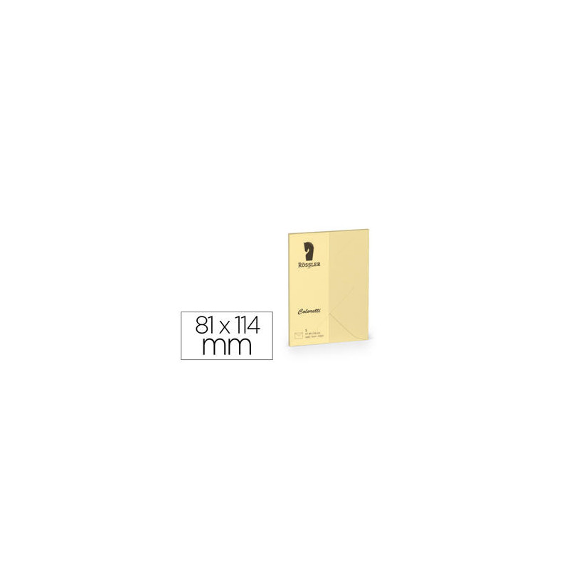 SOBRE ROSSLER COLORETTI C7 COLOR MARRON ARENA 81X114 MM PACK DE 5 UNIDADES