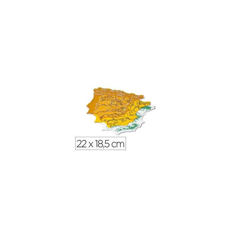 PLANTILLA FAIBO MAPA ESPAÑA 22X18,5 CM BOLSA DE 3 UNIDADES 100% RECICLABLE