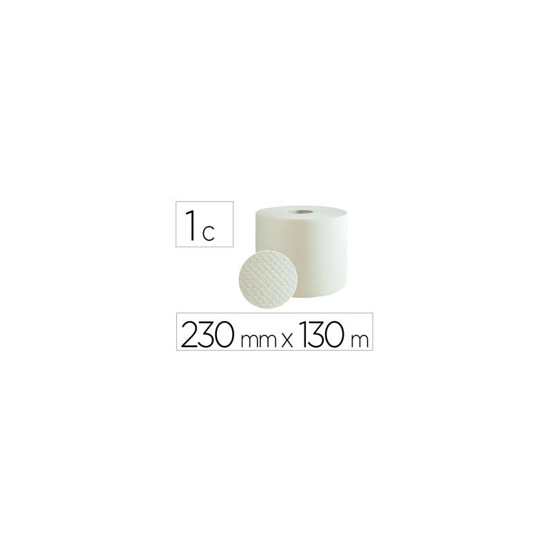 PAPEL SECAMANOS BUNZL GREENSOURCE AIR LAID 1 CAPA CELULOSA BLANCA 230 MM X 130 MT PAQUETE DE 2 ROLLO
