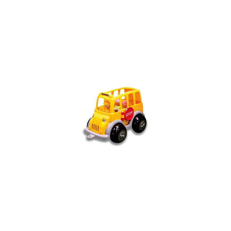 JUEGO ANDREU TOYS ECOLINE MIDI BUS ESCOLAR + 1 CONDUCTOR + 2 FIGURAS
