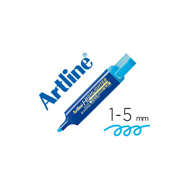 ROTULADOR ARTLINE FLUORESCENTE EKS-600 AZUL PUNTA BISELADA