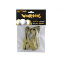 GLOBO 100% LATEX BIODEGRADABLE ORO BLISTER DE 6 UNIDADES