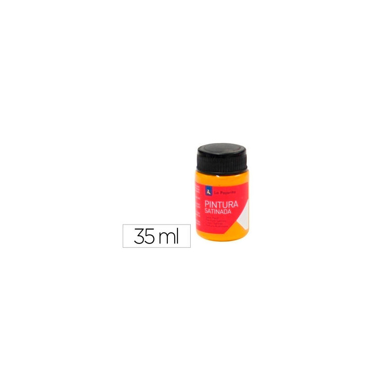 PINTURA LATEX LA PAJARITA SATINADA L-31 BOTE 35 ML CALABAZA