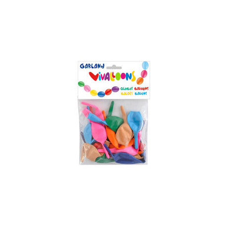 GLOBO 100% LATEX BIODEGRADABLE BLISTER DE 20 UNIDADES COLORES SURTIDOS GLOBO 100% LATEX BIODEGRADABLE BLISTER DE 20 UNIDADES COLORES SURTIDOS