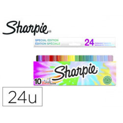 ROTULADOR SHARPIE FINE BLISTER DE 24 UNIDADES COLORES SURTIDOS