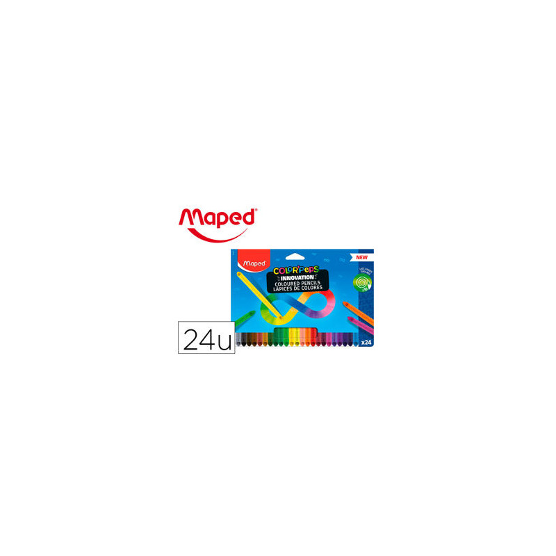 LAPICES DE COLORES MAPED COLOR PEPS INFINITY CAJA DE 24 COLORES SURTIDOS