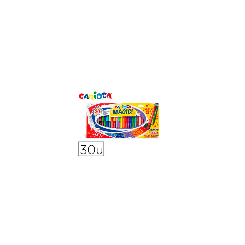 ROTULADOR CARIOCA MAGIC MARKERS SPECIAL SET CAJA 30 UNIDADES COLORES SURTIDOS