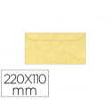 SOBRE APLI PERGAMINO ORO 110X220 MM 95G/M2 PAQUETE DE 5 UNIDADES