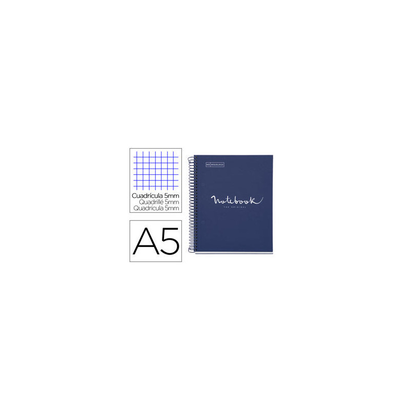 CUADERNO ESPIRAL MIQUELRIUS NOTEBOOK 1 EMOTIONS TAPA FORRADA DIN A5 MICROPERFORADO 80 HOJAS 90G/M2 C