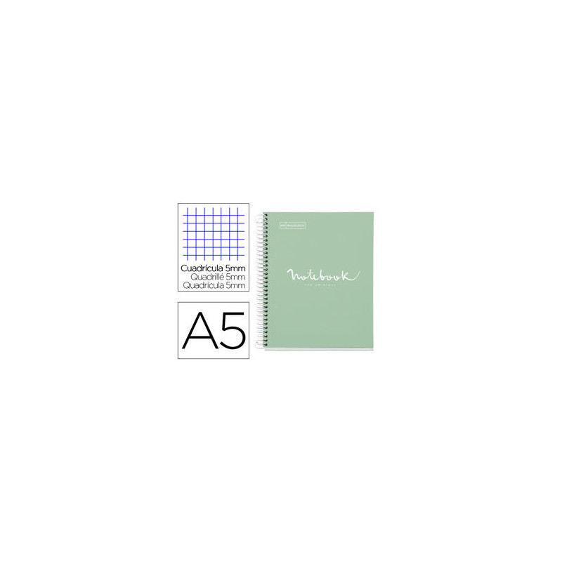 CUADERNO ESPIRAL MIQUELRIUS NOTEBOOK 1 EMOTIONS TAPA FORRADA DIN A5 MICROPERFORADO 80 HOJAS 90G/M2 C