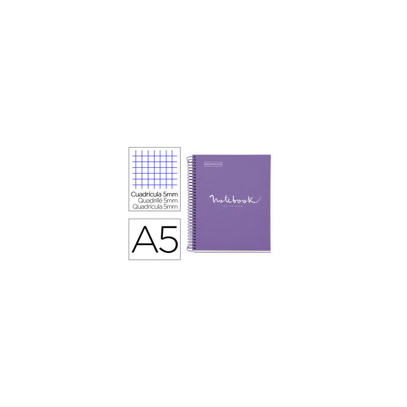 CUADERNO ESPIRAL MIQUELRIUS NOTEBOOK 1 EMOTIONS TAPA FORRADA DIN A5 MICROPERFORADO 80 HOJAS 90G/M2 C