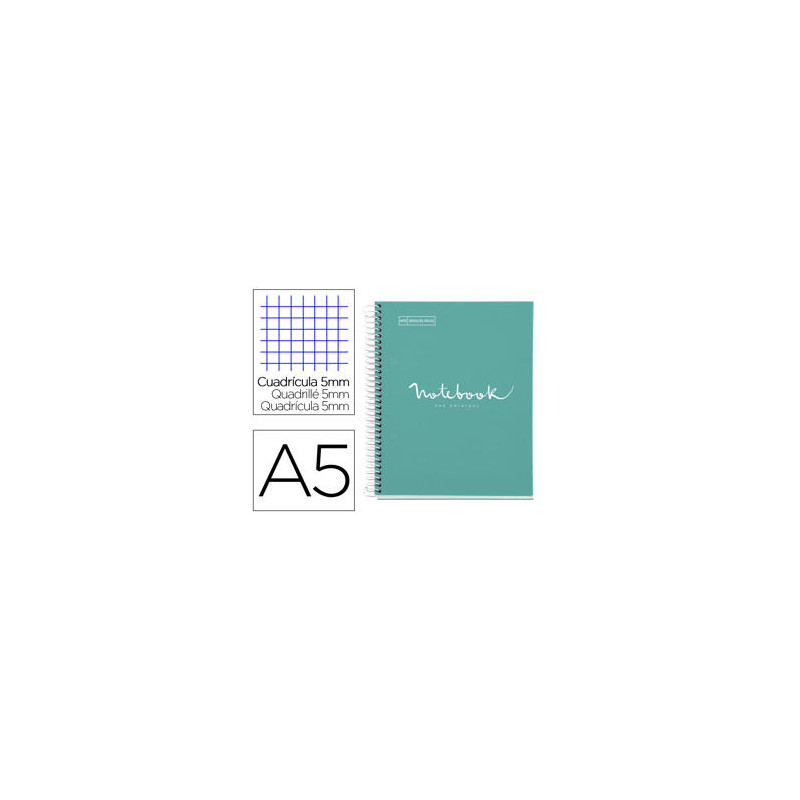 CUADERNO ESPIRAL MIQUELRIUS NOTEBOOK 1 EMOTIONS TAPA FORRADA DIN A5 MICROPERFORADO 80 HOJAS 90G/M2 C