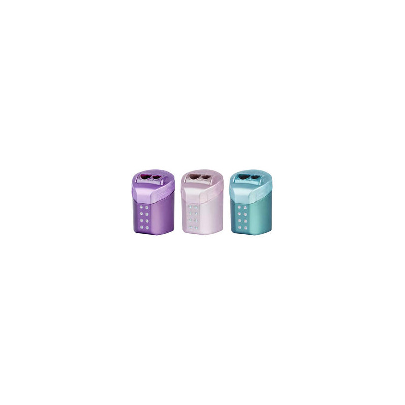 SACAPUNTAS FABER CASTELL DOBLE ROLL ON SPARKLE