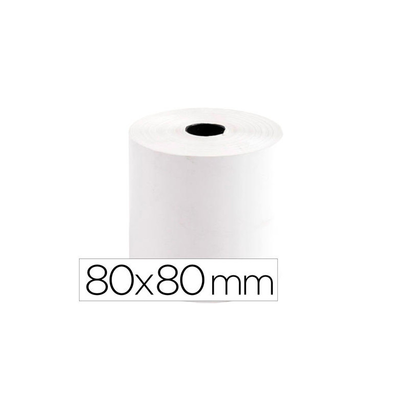ROLLO SUMADORA TERMICO GREENING 80 MM ANCHO X 80 MM DIAMETRO SIN BISFENOL A PAPEL DE 70 G/M2