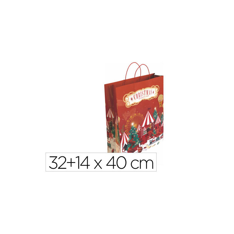 BOLSA PARA REGALO BASIKA NV2301 L 32+14X40 CM