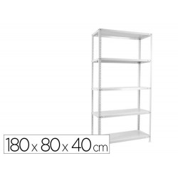 ESTANTERIA METALICA SIMONRACK KITS ADVANTAGE MINI 5/400 COLOR BLANCO 5 ESTANTES 75 KG POR ESTANTE 18