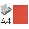 SUBCARPETA LEITZ RECYCLE CON TRES SOLAPAS DIN A4 CARTON 100% RECICLABLE ROJO
