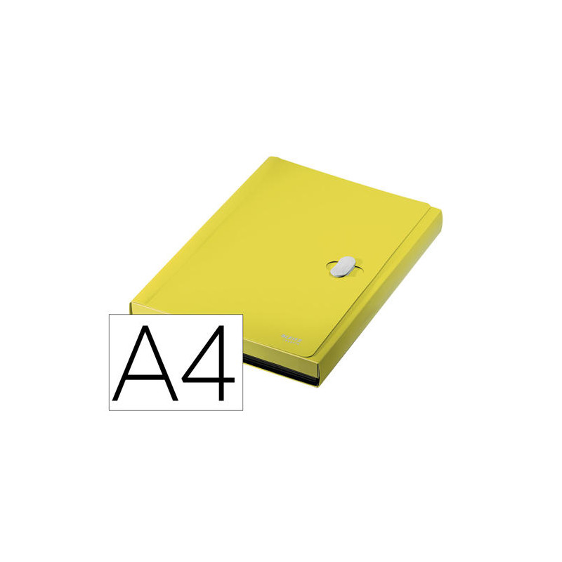 CARPETA LEITZ RECYCLE CLASIFICADOR FUELLE DIN A4 POLIPROPILENO 5 COMPARTIMENTOSCON BOLSILLO FRONTAL 