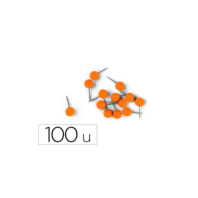 AGUJA SEÑALIZADORA NOBO 6 X 13 MM NARANJA CAJA DE 100 UNIDADES