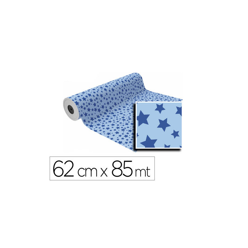 PAPEL DE REGALO BASIKA KTA1904-G BOBINA ANCHO 62 CM LONGITUD 85 M PESO 4 KG GRAMAJE 60 GR