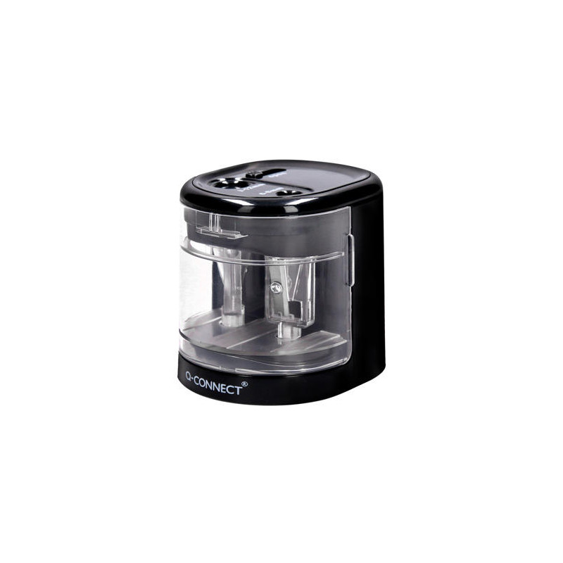 SACAPUNTAS Q-CONNECT KF14568 ELECTRICO DE SOBREMESA CABLE USB/4 PILAS AA AFILA CUCHILLA DIAMETROS DE