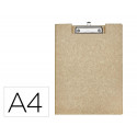 PORTANOTAS MAUL BALANCE DIN A4 CARTON REFORZADO 3 MM CON PINZA COLOR KRAFT