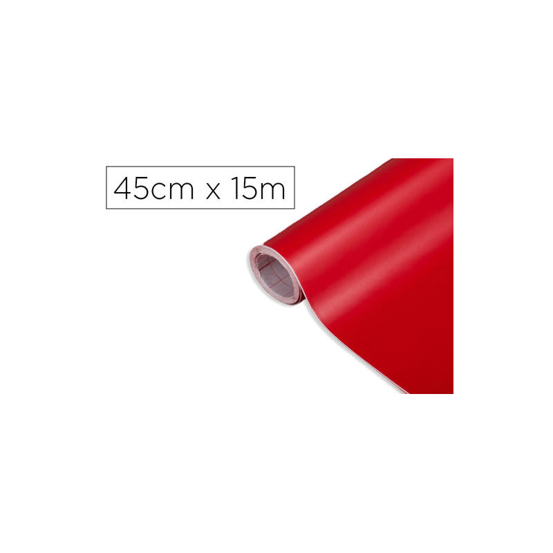 ROLLO ADHESIVO D-C-FIX ROJO SEÑALES ANCHO 45 CM LARGO 15 MT