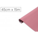 ROLLO ADHESIVO D-C-FIX ROSA CENIZA MATE ANCHO 45 CM LARGO 15 MT