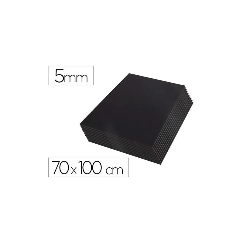 CARTON PLUMA LIDERPAPEL NEGRO DOBLE CARA 70X100CM ESPESOR 5 MM