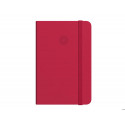 CUADERNO CON GOMILLA ANTARTIK NOTES TAPA DURA A5 HOJAS CUADRICULA ROJO 100 HOJAS 80 GR FSC