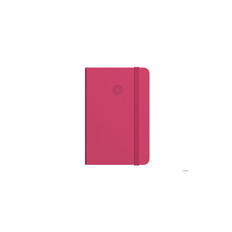 CUADERNO CON GOMILLA ANTARTIK NOTES TAPA DURA A7 HOJAS LISAS BURDEOS 80 HOJAS 80 GR FSC