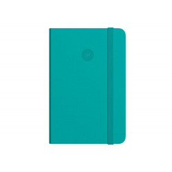 CUADERNO CON GOMILLA ANTARTIK NOTES TAPA DURA A5 HOJAS LISAS TURQUESA 100 HOJAS 80 GR FSC