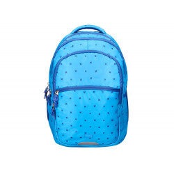MOCHILA ESCOLAR LIDERPAPEL MULTIBOLSILLO PARA PORTATIL AZUL CRUCES 450X145X300 MM