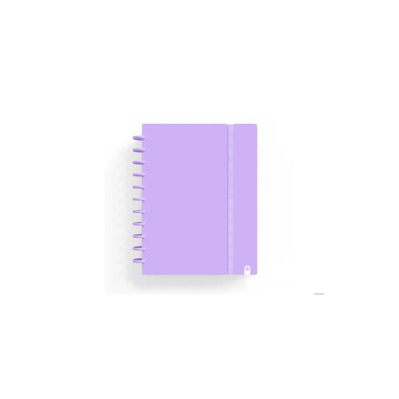 CUADERNO CARCHIVO INGENIOX FOAM A4 80H CUADRICULA MALVA PASTEL