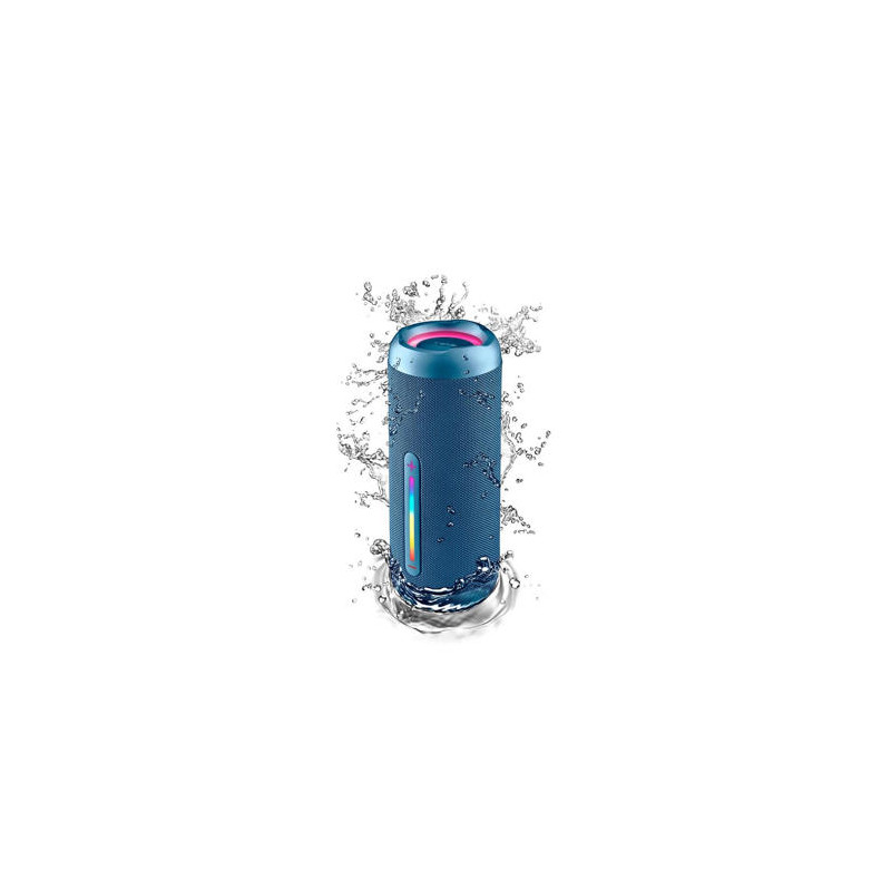 ALTAVOZ NGS ROLLER FURIA 3 PORTATIL 60W BLUETOOTH LUCES RGB E IMPERMEABILIDAD IPX7 COLOR AZUL
