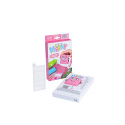SELLO MARCADOR DE ROPA MARKY INFANTIL ROSA INCLUYE TINTA KIT DE ETIQUETAS Y CINTA TERMOADHESIVA