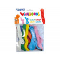 GLOBO 100% LATEX BIODEGRADABLE FORMA FIGURAS COLORES SURTIDOS BLISTER DE 10 UNIDADES