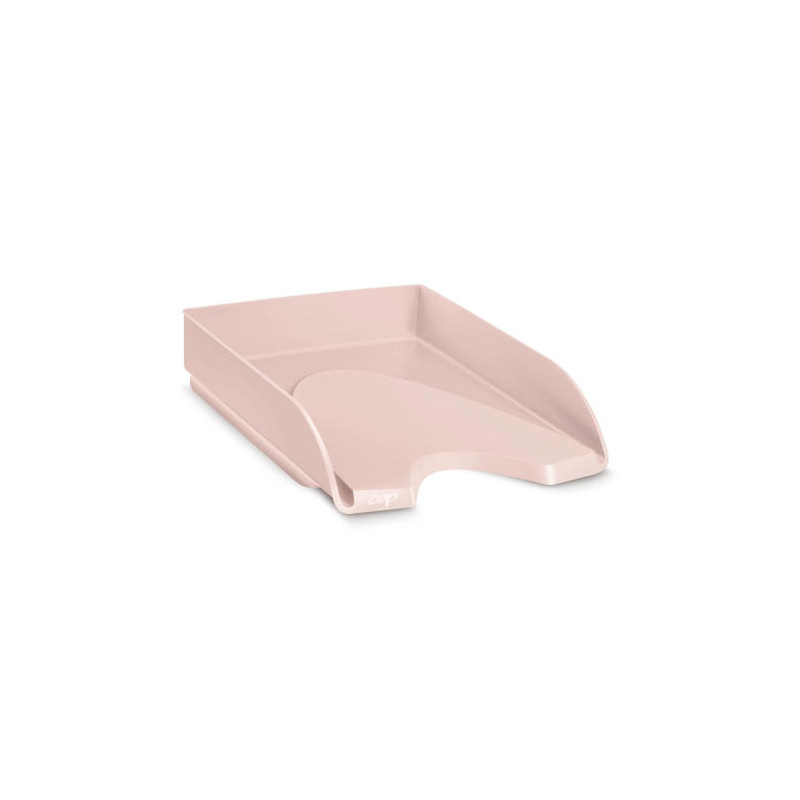 BANDEJA SOBREMESA CEP MINERAL PLASTICO COLOR ROSA NUDE 350X260X65 MM