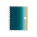 CUADERNO ESPIRAL MIQUELRIUS DIN A4 120 HOJAS 70 GR CUADRO 5 MM TAPA POLIPROPILENO AURORA ICELAND