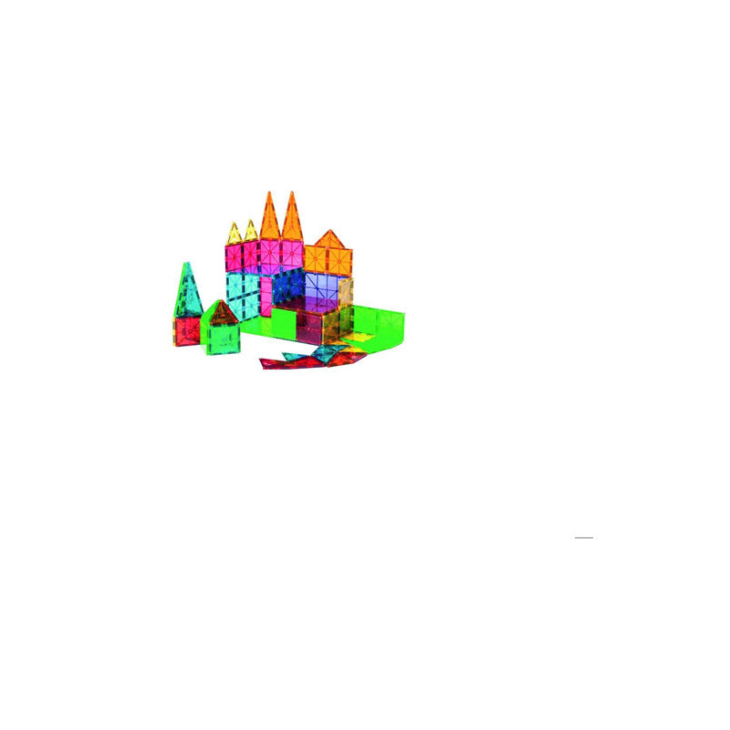 JUEGO DE CONSTRUCCION AMAYA MAGTILES 104 PIEZAS 3D FORMAS Y COLORES SURTIDOS